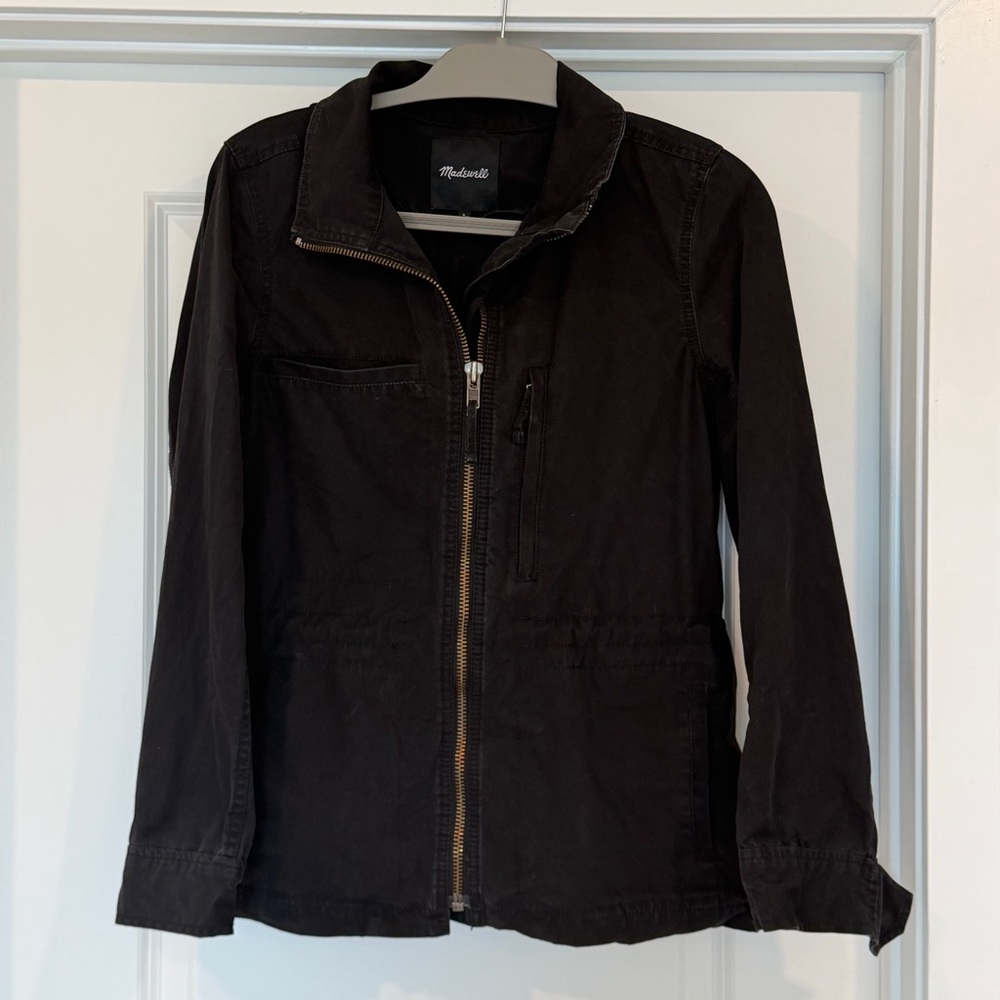 Madewell Black Zip Utility Jacket